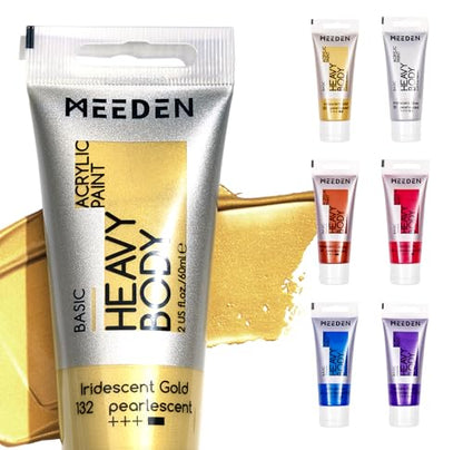 Metallic Acrylic Paint Set (12.17 Fl Oz)