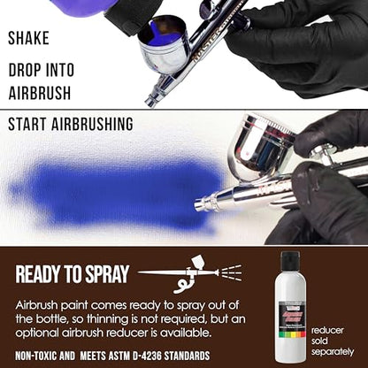 Opaque Coffee Brown Acrylic Airbrush Paint (8 Ounce)