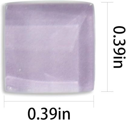 Square Sea Glass Mosaic Tiles for Adults Crafts Supplies,200g Colorful Stained Glass Pieces Bulk for Kitchen Bathroom Living Room Home Decoration DIY Art Projects