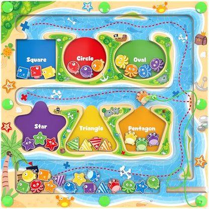 Magnetic Color & Shape Maze (36 Count)