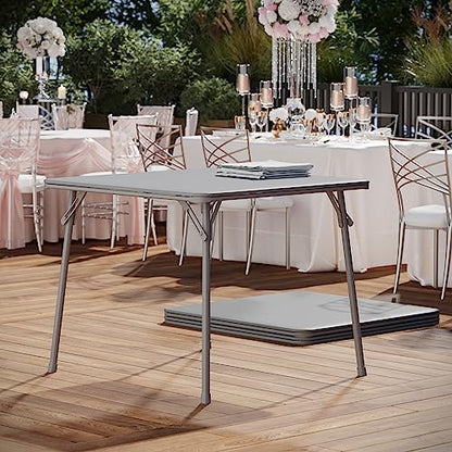 Gray 33.5" Square Folding Table