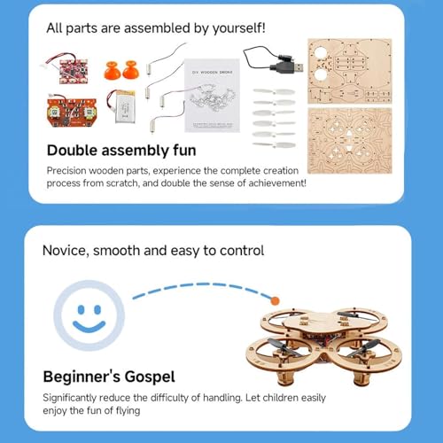 DIY Wooden RC Drone Kit for Beginners