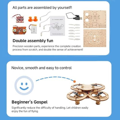 DIY Wooden RC Drone Kit for Beginners