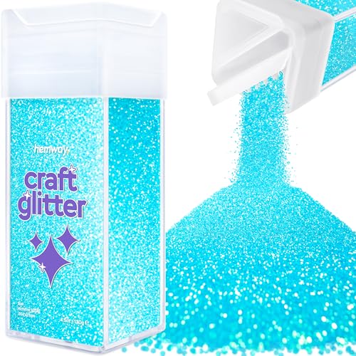 Craft Glitter Shaker Baby Blue Iridescent 130g Microfine (4.6 Ounce)