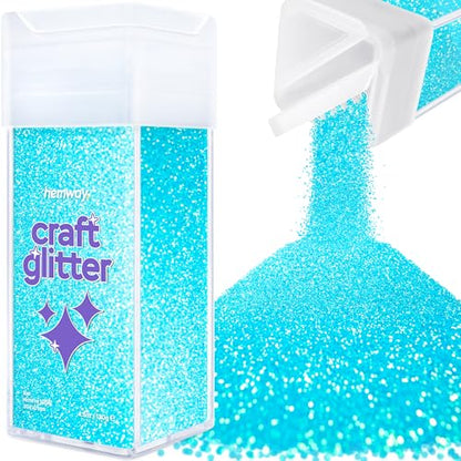 Craft Glitter Shaker Baby Blue Iridescent 130g Microfine (4.6 Ounce)