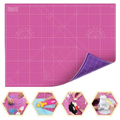 Self Healing Cutting Mat A0 36"x 48" Double Sided Pink Mat