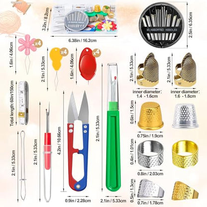 25 Pcs Sewing Thimble Kit (25 Count)