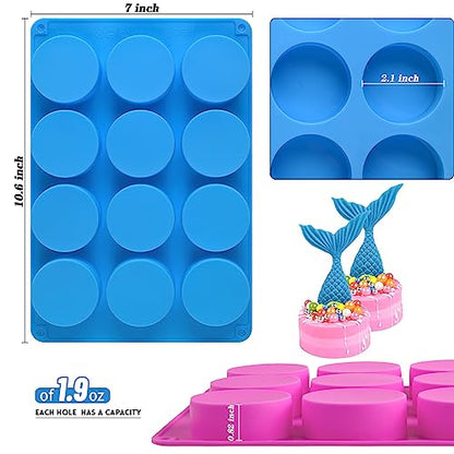 3 Pcs Round Chocolate Cookie Molds