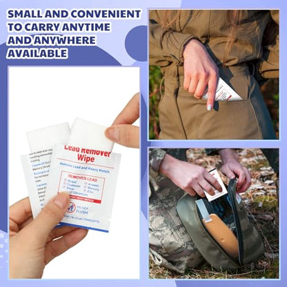 100 Pack Lead Remover Wipes for Shooting Hand Surface (100 Count)