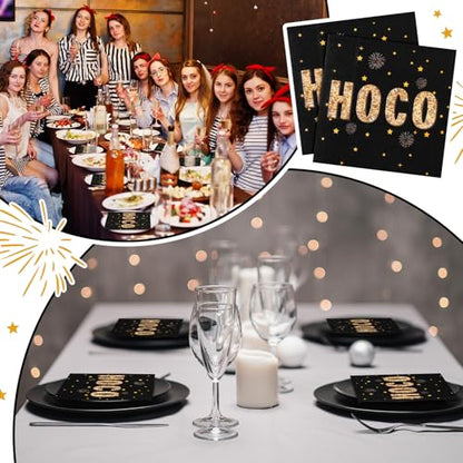 60 Pcs Hoco Cocktail Paper Napkins 6.5 x 6.5 Inches (60 Count)
