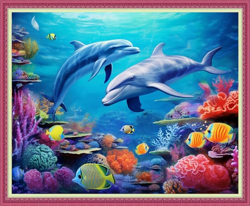 Cross Stitch Stamped Full Embroidery Kits DIY 11CT Cotton Thread Printed DIY Needlepoint Kits Craft Needlework Set Cross