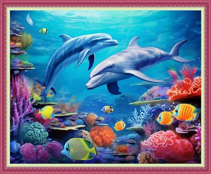 Cross Stitch Stamped Full Embroidery Kits DIY 11CT Cotton Thread Printed DIY Needlepoint Kits Craft Needlework Set Cross