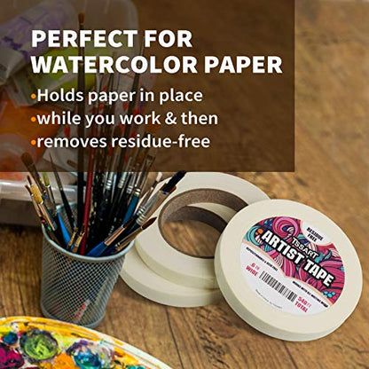 3 Pack White Artist Tape (3 Count)