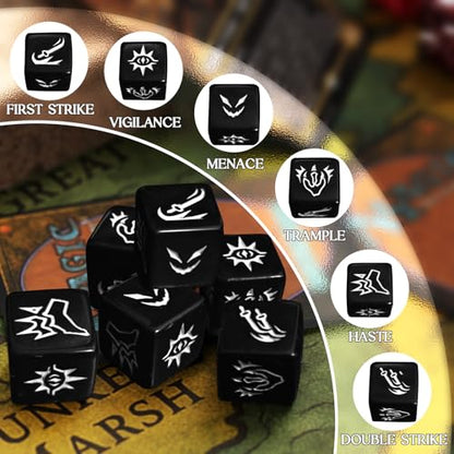 48 PCS MTG Dice Counters Set with Bulk Abilities Keywords Counters (48 Count)