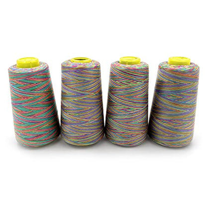 4 Cones of 3000 Yards Each Spool Thread for All Purpose