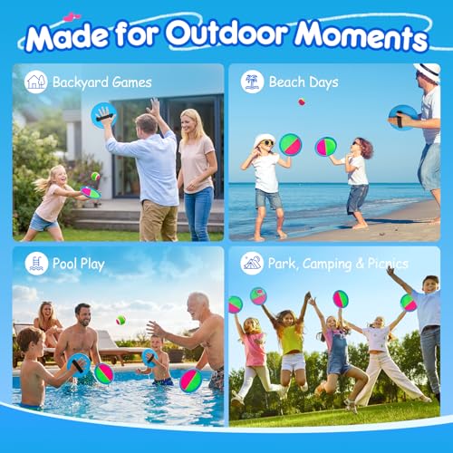 EVERICH Upgraded Toss and Catch Ball Game Set