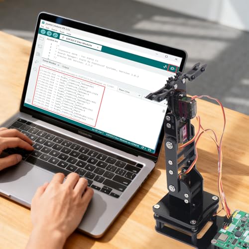 Smart Robot Arm for Arduino & MicroPython ESP32 4DOF Programmable Robotic Arm Building Kit with Joystick