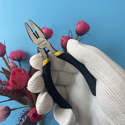 Mini Linesman Pliers with Wire Cutter 5 Inch 5 Pack (5 Count)