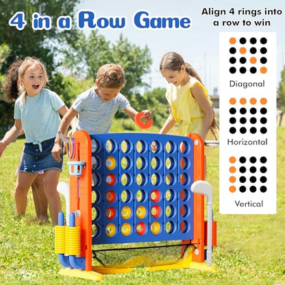 Giant 4 in-A-Row Connect Game Set, Blue