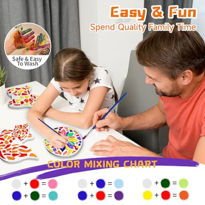 8Pcs Stepping Stones Painting Craft Kit for Kids 4 8 6