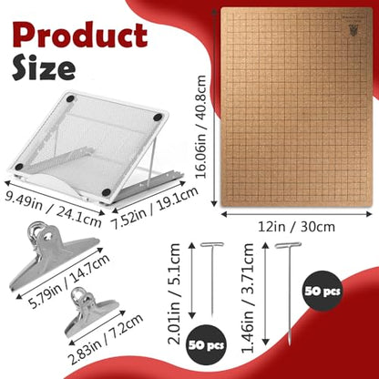 12×16 Inch Macrame Board and Pins Kit