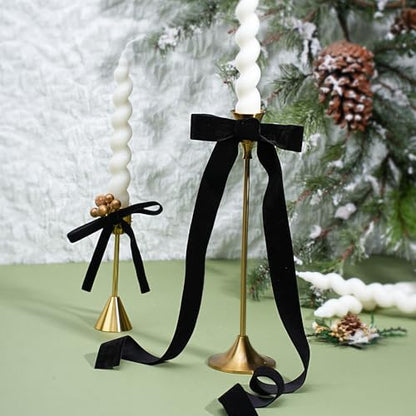 Black Thin Velvet Ribbon