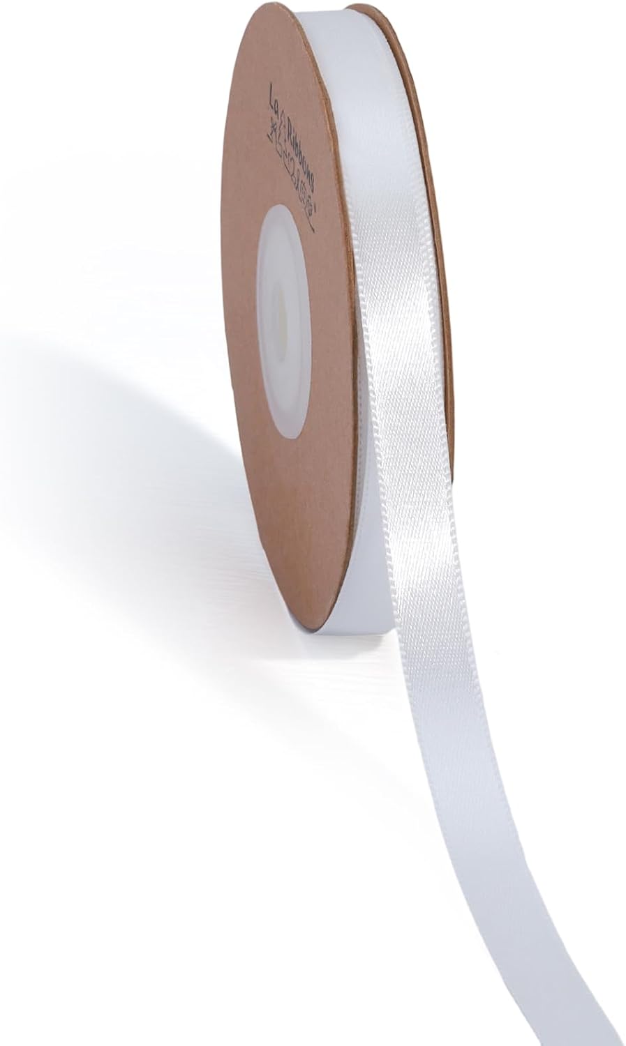 LaRibbons White Satin Ribbon 3/8 Inch 50 Yards Thin Luxury Double Faced Silk Ribbon for Flower Bouquet Crafts Gift Wrapping Wedding Christmas Decoration - Crafty Corner