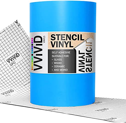 Blue Stencil Vinyl Masking Film with Anti