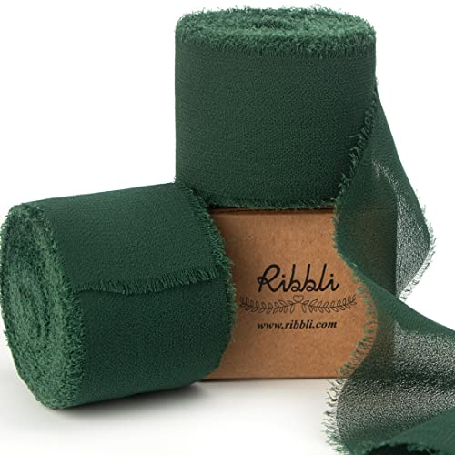 Forest Green Chiffon Ribbon 1 (60 Foot)