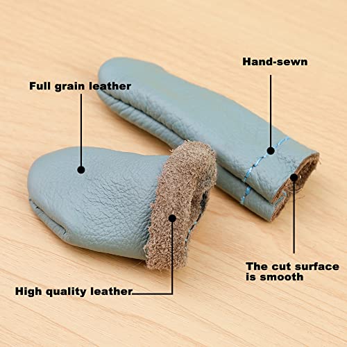 4 Pairs Leather Finger Protector Leather Thimble