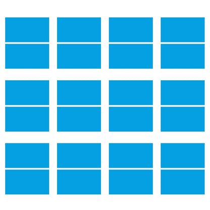 Laser Engraving Blank Blue ABS Double Color Plastic Sheet, 11.8x6.49x0.05 inch Materials Double Color Plastic Sheet for Interior Signs, Badges (Blue)