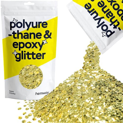 Resin Glitter Sand Gold 100g Super Chunky (3.5 Ounce)
