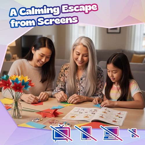 Flower Origami Kit for Kids Ages 8