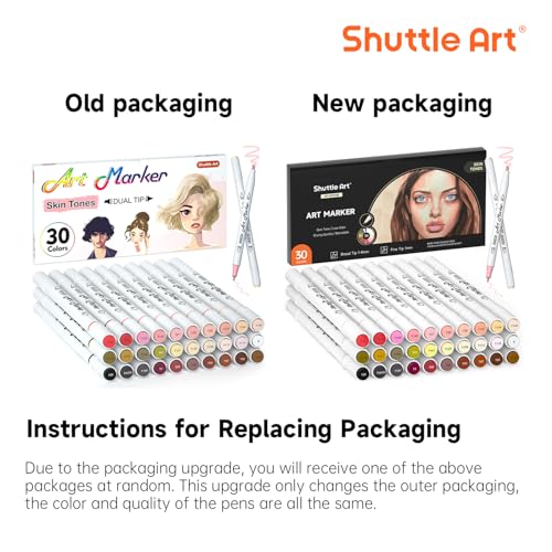 30 Colors Skin Tone&Hair Art Markers (30 Count)
