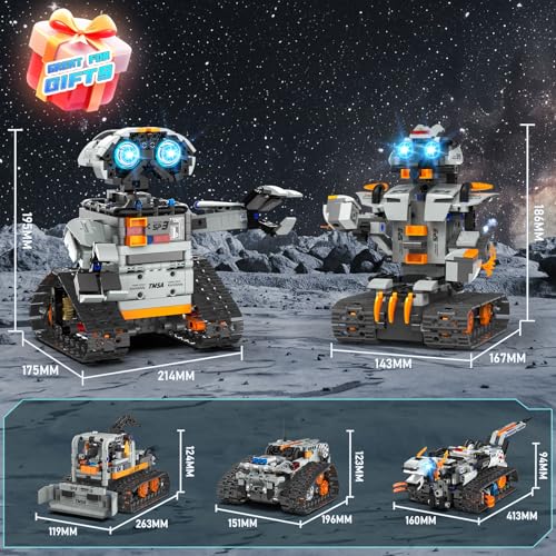 5in1 STEM Robot Building Kit for Kids 6 (688 Count)