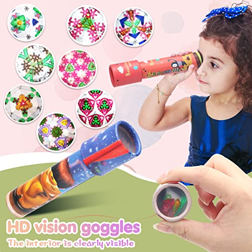 30 Pcs Valentines Day Kaleidoscopes Party Favors Vintage Mini Kaleidoscope Party Favor Educational Toy for Kids Return Gifts School Classroom Prizes Goodie Bag Fillers (30 Count)