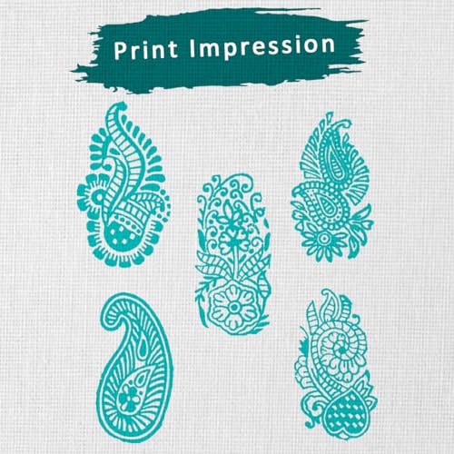 Wooden Printing Stamp Design Set (5 Count)