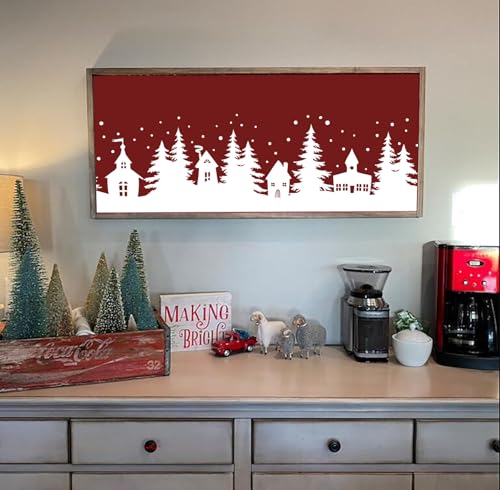 Christmas Stencils for Windows Large Christmas Stencils for Crafts Reusable (4 Count)