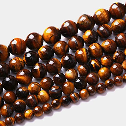 12mm 32pcs Natural Iron Yellow Tiger Eye Stone Beads for Jewelry Making Healing Energy Beads DIY Bracelet Necklace
