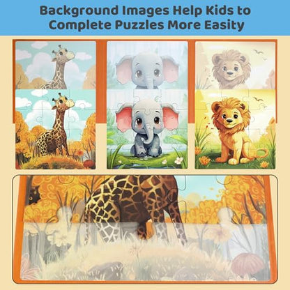 Magnetic Puzzles for Toddlers 3 (113 Count)