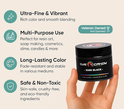 Pigments Premium Black Mica Powder