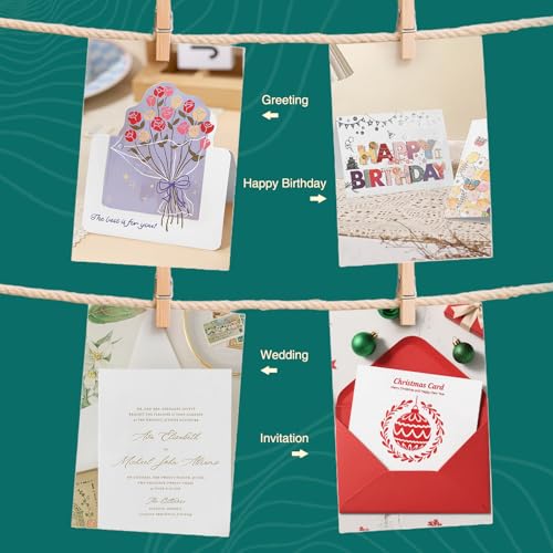 Cardstock 5 x 7 Inch 110 Sheets 190 gsm Heavyweight Card Stock Paper White Cardstock Printer Paper Perfect for Wedding Invitations (110 Count)