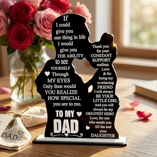 To My Dad Acrylic Plaque from Daughter