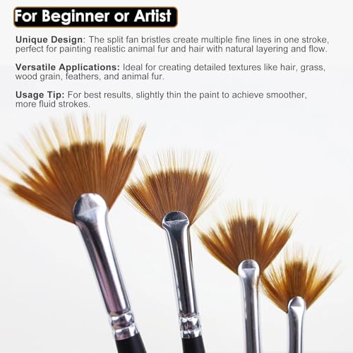Fan Grainer Brush for Painting