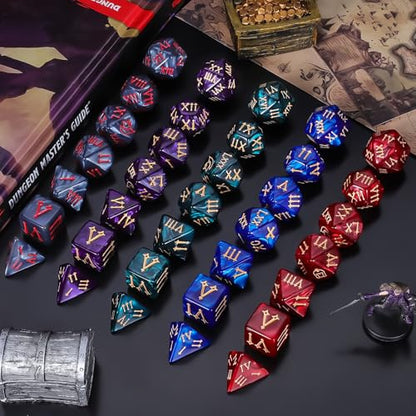5 Sets Polyhedral Dice (35 Count)