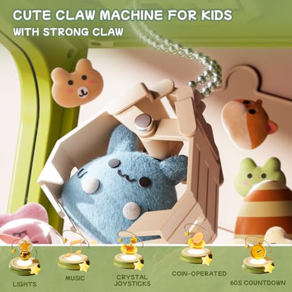 64 PCS Large Claw Machine for Kids Dinosaur
