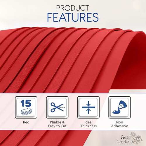Red EVA Foam Sheets for Crafts