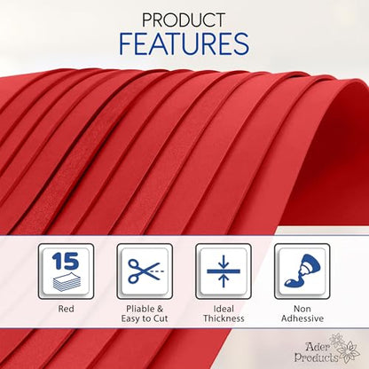 Red EVA Foam Sheets for Crafts