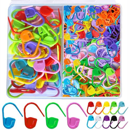 130Pcs Standard & Large Jumbo Locking Stitch Markers for Crocheting Knitting