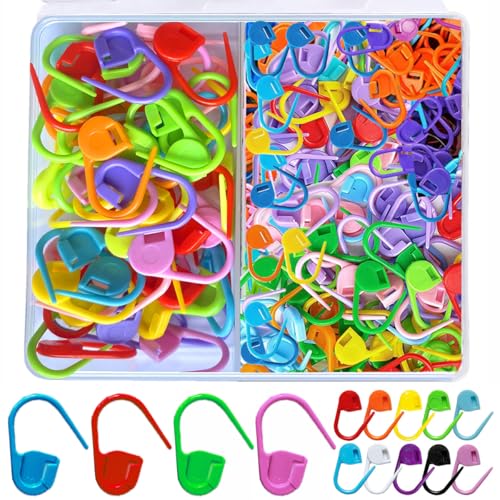 130Pcs Standard & Large Jumbo Locking Stitch Markers for Crocheting Knitting